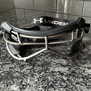 Under Armour Black and Silver lacrosse goggles